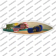 Wisconsin Flag Flip Flop Novelty Surfboard Sticker Decal