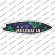 Molokai Hawaii Novelty Surfboard Sticker Decal Small