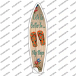 Life Is Better In Flip Flops Novelty Surfboard Sticker Decal Small