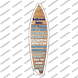 Bathroom Rules Novelty Surfboard Sticker Decal Small