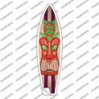 Tiki Turtle Novelty Surfboard Sticker Decal Small