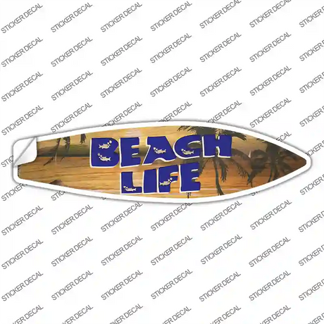 Beach Life Novelty Surfboard Sticker Decal Small