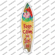 Keep Calm And Surf On Novelty Surfboard Sticker Decal Small