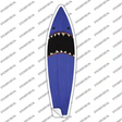 Blue Shark Novelty Surfboard Sticker Decal Small