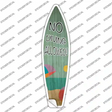 No Diving Allowed Novelty Surfboard Sticker Decal Small