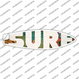 White Surf Novelty Surfboard Sticker Decal Small