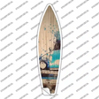 Blue Sedan Novelty Surfboard Sticker Decal Small