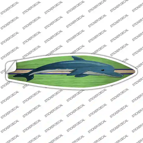 Dolphin Novelty Surfboard Sticker Decal Small