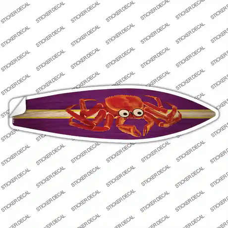 Crab Novelty Surfboard Sticker Decal Small