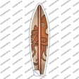 Octopus Red Striped Novelty Surfboard Sticker Decal Small