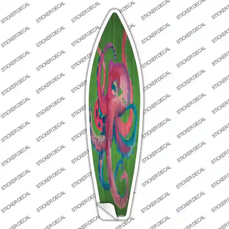 Colorful Octopus Novelty Surfboard Sticker Decal Small