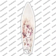 White Flowers Novelty Surfboard Sticker Decal Small