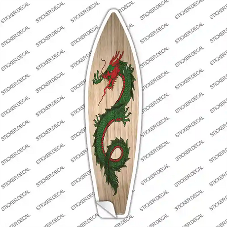 Green Dragon Novelty Surfboard Sticker Decal Small