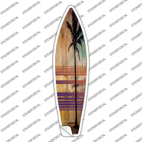 Tall Palm Tree Novelty Surfboard Sticker Decal Small