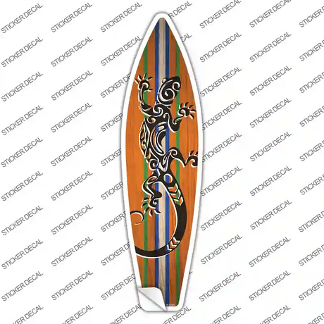 Tribal Print Lizard Novelty Surfboard Sticker Decal Small