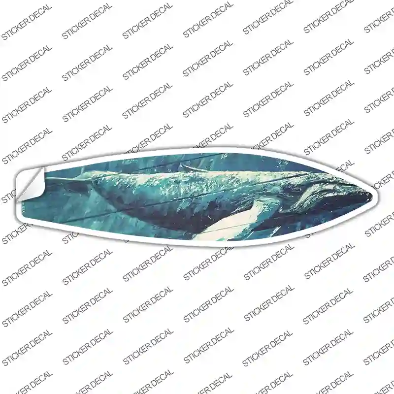 Whale Underwater Novelty Surfboard Sticker Decal