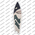 Shark Zone Novelty Surfboard Sticker Decal Small