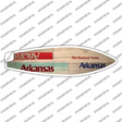 Arkansas License Plate Novelty Surfboard Sticker Decal Small