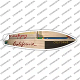 California License Plate Novelty Surfboard Sticker Decal Small