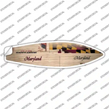 Maryland License Plate Novelty Surfboard Sticker Decal Small