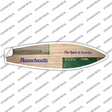 Massachusetts License Plate Novelty Surfboard Sticker Decal Small