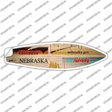 Nebraska License Plate Novelty Surfboard Sticker Decal Small