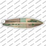 Hew Hampshire License Plate Novelty Surfboard Sticker Decal Small