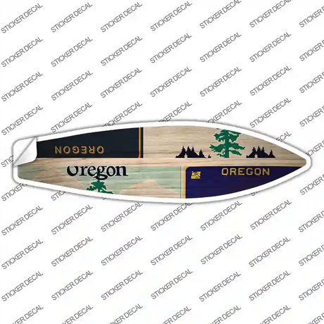 Oregon License Plate Novelty Surfboard Sticker Decal Small