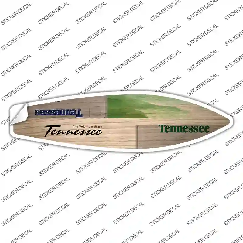 Tennessee License Plate Novelty Surfboard Sticker Decal Small