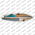 Wyoming License Plate Novelty Surfboard Sticker Decal