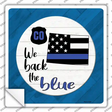 Colorado Back The Blue Novelty Square Sticker Decal Small