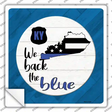 Kentucky Back The Blue Novelty Square Sticker Decal Small