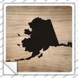 Alaska Shape Letter Tile Novelty Square Sticker Decal Small