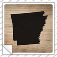 Arkansas Shape Letter Tile Novelty Square Sticker Decal Small