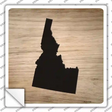 Idaho Shape Letter Tile Novelty Square Sticker Decal Small