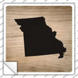 Missouri Shape Letter Tile Novelty Square Sticker Decal Small