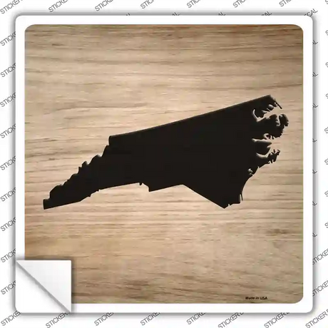 North Carolina Shape Letter Tile Novelty Square Sticker Decal Small