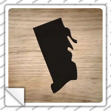 Rhode Island Shape Letter Tile Novelty Square Sticker Decal Small