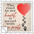 Road to my Heart Novelty Square Sticker Decal Small