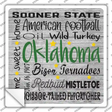 Oklahoma Motto Novelty Square Sticker Decal Small