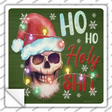 Ho Ho Holy Shit Novelty Square Sticker Decal Small