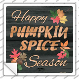 Pumpkin Spice Season Novelty Square Sticker Decal Small