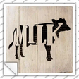 Cows Make Milk Novelty Square Sticker Decal Small