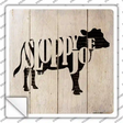 Cows Make Sloppy Joes Novelty Square Sticker Decal Small