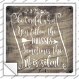 The M Is Silent Novelty Square Sticker Decal