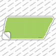 Lime Green Solid Novelty Tennessee Shape Sticker Decal
