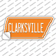 Clarksville Novelty Tennessee Shape Sticker Decal Small