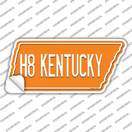 H8 Kentucky Novelty Tennessee Shape Sticker Decal Small