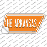 H8 Arkansas Novelty Tennessee Shape Sticker Decal Small