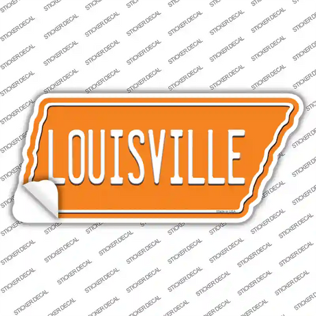 Louisville Novelty Tennessee Shape Sticker Decal